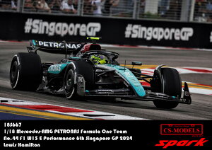 Spark 1/18 ~jJ[ W v|[Vf 2024N9VK|[GP 6 ZfX MERCEDES GP - F1 W15 EQ PERFORMANCE TEAM AMG PETRONAS MOTORSPORT No.44 6th SINGAPORE GP 2024 LEWIS HAMILTON CXEn~g