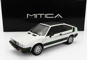 {f Mitica 1/18 ~jJ[ _CLXgf 1984Nf At@I ALFA ROMEO SPRINT 1.5 QUADRIFOGLIO VERDE BALOCCO 1984 - BIANCO CAPODIMONTE zCg