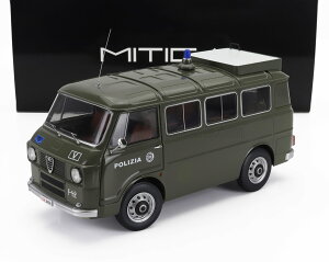 {f Mitica 1/18 ~jJ[ _CLXgf 1970Nf At@I ALFA ROMEO - F-12 MINIBUS 1-SERIES - POLIZIA - POLICE - 1970 x@ԗ