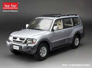 Sun Star TX^[ 1/18 ~jJ[ _CLXgf 2007Nf OH Mitsubishi Pajero V73 Cool Silver Vo[^bN nhdl