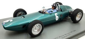 Spark 1/18 ~jJ[ W v|[Vf 1963NiRGP Df BRM - P57 No.6 WINNER MONACO GP 1963 Graham HILL
