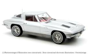 Norev m 1/18 ~jJ[ _CLXgf 1963Nf V{[ Chevrolet Corvette Sting Ray sebring silver Vo[^bN