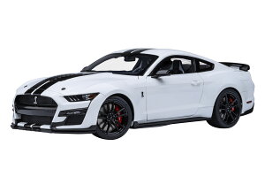 AUTOart �I�[�g�A�[�g 1/18 �~�j�J�[ �R���|�W�b�g�_�C�L���X�g���f�� 2023�N���f�� �t�H�[�h FORD USA - MUSTANG SHELBY GT500 COUPE 2023 - OXFORD WHITE �z���C�g/�u���b�N�X�g���C�v