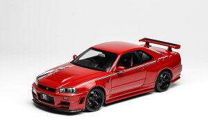 MotorHelix [^[wbNX 1/18 ~jJ[ _CLXgf 2000Nf Y NISSAN SKYLINE GT-R (R34) CUSTOMIZED VERSION 2000 Active Red with Livery bh