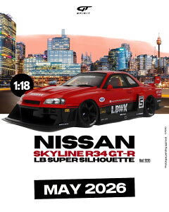 GT Spirit gts570 1/18 ~jJ[ W v|[Vf 2020Nf Y NISSAN - SKYLINE GT-R (R34) No.5 LBWK SUPER SILHOUETTE 2020