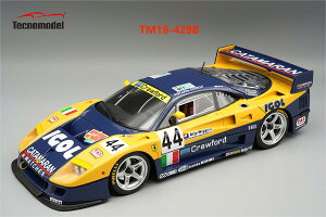 Tecnomodel eNmf 1/18 ~jJ[ W v|[Vf 1996N}24 tF[ FERRARI - F40 LM 3.5L TURBO V8 TEAM ENNEA SRL IGOL No.44 24h LE MANS 1996 LUCIANO DELLA NOCE - ANDERS OLOFSSON - CARL ROSENBLA