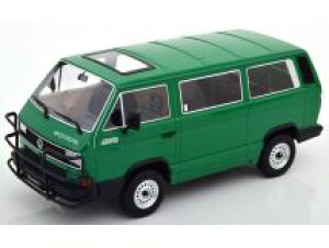 KK-Scale 1/18 �~�j�J�[ �_�C�L���X�g���f�� 1987�N���f�� �t�H���N�X���[�Q�� VOLKSWAGEN - T3 MINIBUS SYNCRO 1987 �O���[��