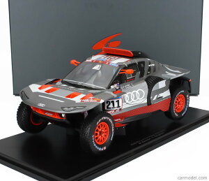 Spark 1/18 ~jJ[ W v|[Vf 2023N_J[[ AEfB AUDI - Q E-TRON RS TEAM AUDI SPORT No.211 RALLY DAKAR 2023 MATTIAS EKSTROM - EMIL BERGKVIST