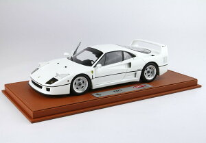 BBR Kyosho R{[Vf 102 1/18 ~jJ[ _CLXgf 1987Nf tF[ Ferrari F40 1987 White and silver rims zCgEVo[zC[