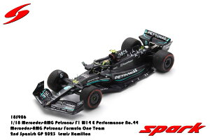Spark 1/18 ~jJ[ W v|[Vf 2023N6XyCGP 2 ZfX MERCEDES GP - F1 W14 TEAM MERCEDES-AMG PETRONAS FORMULA ONE No.44 2nd SPAIN GP 2023 LEWIS HAMILTON