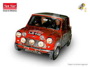Sun Star 1/12 ~jJ[ _CLXgf 1965N[EeJ Df [X ~j Mini Cooper S - #52 T.Makinen / P.Easter - Winner Rally Monaco 1965