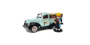 Autoworld �I�[�g���[���h 1/18 �~�j�J�[ �_�C�L���X�g���f�� 1940�N���f�� �t�H�[�h FORD PICK-UP PROPERTY MANAGEMENT TRUCK WITH MONOPOLY FIGURE 1940