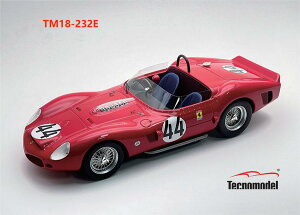 Tecnomodel eNmf 1/18 ~jJ[ W v|[Vf 1962NJi_E[^[X|[c 2 tF[ FERRARI 330 TRI/LM SPIDER 4.0L V12 TEAM NORTH AMERICAN RACING N.A.R.T. No.44 2nd CANADA MOSPORT 196