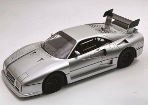 Tecnomodel eNmf 1/18 ~jJ[ W v|[Vf 1985Nf tF[ FERRARI - 288 GTO EVOLUZIONE 1985 - BLACK WHEELS - NURBURGRING SILVER Vo[