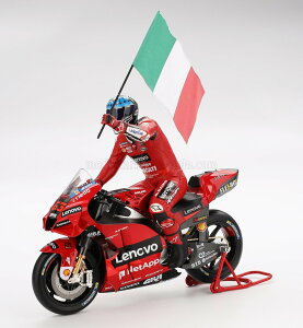 TSM True Scale Miniatures 1/12 ~jJ[ _CLXgf 2022NC^A MOTO GP hDJeB fXZfB ` DUCATI - DESMOSEDICI GP22 TEAM LENOVO No.63 WORLD CHAMPION WINNER MUGELLO ITALY MOTOGP 2022 WITH ITALIAN FLAG AND PIL
