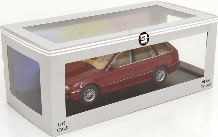 Miniature Triple9 BMW Série 5 (E39) Touring 1998 Rouge 1:18