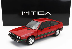 {f Mitica 1/18 ~jJ[ _CLXgf 1983Nf At@I ALFA ROMEO - ALFA ROMEO SPRINT 1.5 QUADRIFOGLIO VERDE 1983 - ROSSO ALFA RED bh