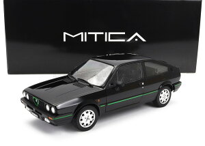 {f Mitica 1/18 ~jJ[ _CLXgf 1983Nf At@I ALFA ROMEO - ALFA ROMEO SPRINT 1.5 QUADRIFOGLIO VERDE 1983 NERO BLACK ubN