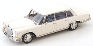 KK Scale 1/18 ミニカー ダイキャストモデル 1963年モデル メルセデスベンツ MERCEDES BENZ - S-CLASS 600 PULLMAN (W100) 1963 ホワイト