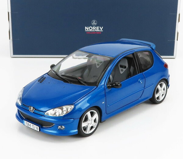 Norev ノレヴ 1/18 ミニカー ダイキャストモデル 2003年モデル プジョー PEUGEOT - 206 RC 2003 ブルー