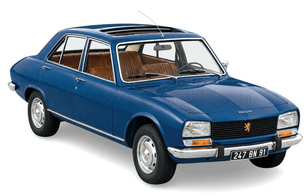 Norev ノレヴ 1/18 ミニカー ダイキャストモデル 1970年モデル プジョー PEUGEOT - 504 1970 カリビアンブルー