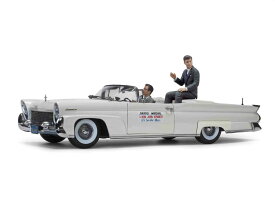 Sun Star サンスター 1/18 ミニカー ダイキャストモデル 1960年オレゴン州の大統領選ラリー 1958年モデル リンカーン Lincoln Mark III Convertible 1958 w/John F.Kennedy and a driver figures
