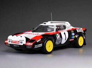 Sun Star �T���X�^�[ 1/18 �~�j�J�[ �_�C�L���X�g���f�� 1978�N�C���^�[�i�V���i���E�U�b�N�X�E�B���^�[�����[ �����`�A LANCIA - STRATOS HF TEAM ALITALIA (night version) No.1 RALLY INTERNATIONAL SACHS WINTER 1978 WALTE