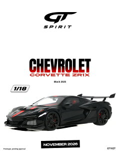 GT Spirit gts528 1/18 �~�j�J�[ ���W�� �v���|�[�V�������f�� 2025�N���f�� �V�{���[ CHEVROLET - CORVETTE C8 ZR1 X COUPE 2025 �u���b�N
