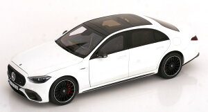 NZG 1/18 �~�j�J�[ �_�C�L���X�g���f�� 2025�N���f�� �����Z�f�X�x���c MERCEDES BENZ - S-CLASS S63 AMG E-PERFORMANCE 2025 - Opalith White �z���C�g���^���b�N