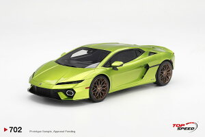 Top Speed 1/18 �~�j�J�[ ���W�� �v���|�[�V�������f�� 2024�N���f�� �����{���M�[�j Lamborghini Temerario Verde Citrea �O���[�����^���b�N
