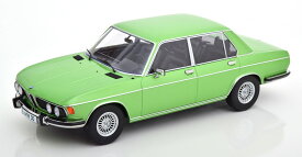 KK Scale 1/18 ミニカー ダイキャストモデル 1971年モデル BMW 3.0S E3 MKII グリーンメタリックBMW - 3.0S E3 MKII 1971 1:18 green by KK Scale