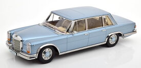 KK Scale 1/18 ミニカー ダイキャストモデル 1963年モデル メルセデスベンツ S-CLASS 600 SWB(Short Wheel Base) W100 ライトブルーメタリック
