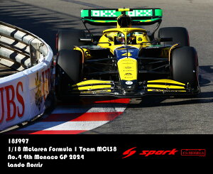 Spark 1/18 ~jJ[ W v|[Vf 2024N5iRGP 4 }N[ McLAREN - F1 MCL38 MERCEDES TEAM MCLAREN No.4 4th MONACO GP (SENNA 30th ANNIVERSARY) 2024 LANDO NORRIS hEmX