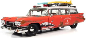 Autoworld 1/18 ~jJ[ _CLXgf 1959Nf LfBbN Cadillac Eldorado Ambulance 1959 Surf Shark, Faded Rusty Red & White