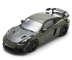 Spark 1/18 �~�j�J�[ ���W�� �v���|�[�V�������f�� 2023�N���f�� �|���V�F Porsche 718 Cayman GT4 RS Weissach Package 2023 Nato Olive �I���[�u