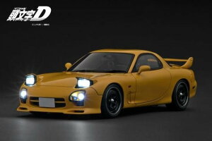 Ignition Model �C�O�j�b�V�������f�� Online Shop ���� 1/18 �~�j�J�[ ���W�� �v���|�[�V�������f�� 1991�N���f�� �}�c�_ INITIAL D Mazda RX-7 (FD3S) Yellow with Sound and LED Version