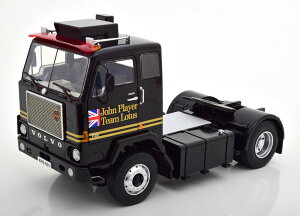Road Kings 1/18 �~�j�J�[ �_�C�L���X�g���f�� 1975�N���f�� VOLVO - F88 TRACTOR TRUCK TEAM LOTUS WITH UNION JACK 2-ASSI 1975