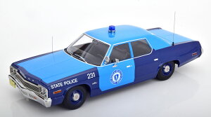KK Scale 1/18 ~jJ[ _CLXgf 1974Nf _bW iR }[TZbcBx@ԗ DODGE - MONACO MASSACHUSETTS STATE POLICE 1974