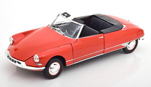 Norev m 1/18 ~jJ[ _CLXgf 1961Nf VgG CITROEN - DS19 CABRIOLET OPEN - CORAIL RED bh