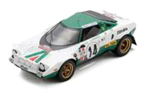 Spark 1/18 �~�j�J�[ ���W�� �v���|�[�V�������f�� 1975�N�����[�E�����e�J���� �D�����f�� �����`�A LANCIA - STRATOS HF ALITALIA (night version) No.14 WINNER RALLY MONTECARLO 1975 SANDRO MUNARI - MARIO MANNUCCI