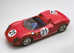 Tecnomodel �e�N�m���f�� 1/18 �~�j�J�[ ���W�� �v���|�[�V�������f�� 1964�N���}��24���� �t�F���[�� FERRARI - 275P SPIDER 3.3L V12 TEAM FERRARI SPA SEFAC No.21 24h LE MANS 1964 MIKE PARKES - LUDOVICO SCARFIOTTI