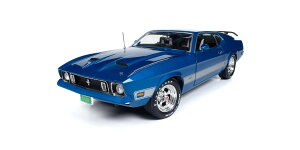 Autoworld I[g[h 1/18 ~jJ[ _CLXgf 1973Nf tH[h }X^O Ford Mustang Mach 1 1973 blue glow u[
