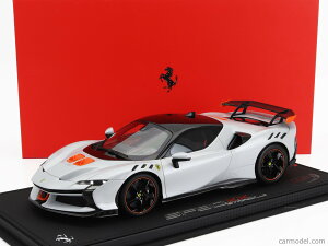 BBR 1/18 �~�j�J�[ ���W�� �v���|�[�V�������f�� 2024�N���f�� �t�F���[�� FERRARI - SF90 XX STRADALE 2024 BIANCO ARTICO And FLASH ORANGE �C�^���A���z���C�g