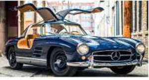 Norev 1/18 ミニカー ダイキャストモデル 1954年モデル メルセデスベンツ MERCEDES BENZ - SL-CLASS 300SL COUPE GULLWING (W198) 1954 ブルー