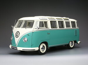 Sun Star 1/12 ~jJ[ _CLXgf 1961Nf tHNX[Q 1962 Volkswagen Samba - White/Turquoise Green zCgE^[RCY