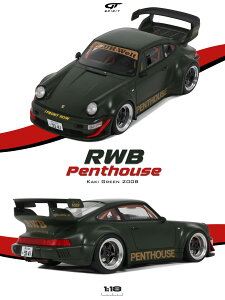 GT Spirit gts559 1/18 ミニカー レジン プロポーションモデル 2008年モデル ポルシェ PORSCHE 911 964 Rauh-Welt Begriff RWB PENTHOUSE COUPE 2008 グリーン