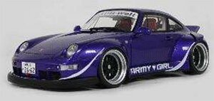 GT Spirit gts562 1/18 ミニカー レジン プロポーションモデル 2015年モデル ポルシェ PORSCHE - 911 993 RWB RAUH WELT ARMY GIRL 2015 パープル