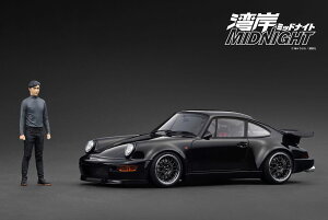 Ignition Model COjbVf 1/18 ~jJ[ W v|[Vf Blackbird (Porsche 964) Black pMIDNIGHT With Mr.Tatsuya Shima 1/18scaleu@BvtBMAt