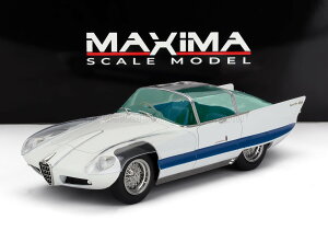 Maxima 1/18 ~jJ[ W v|[Vf 1956Nf At@I ALFA ROMEO - 6C 3000 SUPERFLOW I PININFARINA 1956 - WHITE SILVER zCgEVo[