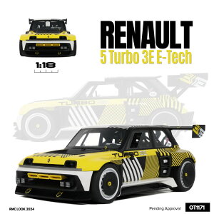Otto Mobile otm1171 Ibgr 1/18 ~jJ[ W v|[Vf 2024Nf m[ RENAULT - R5 TURBO 3E E-TECH 2024